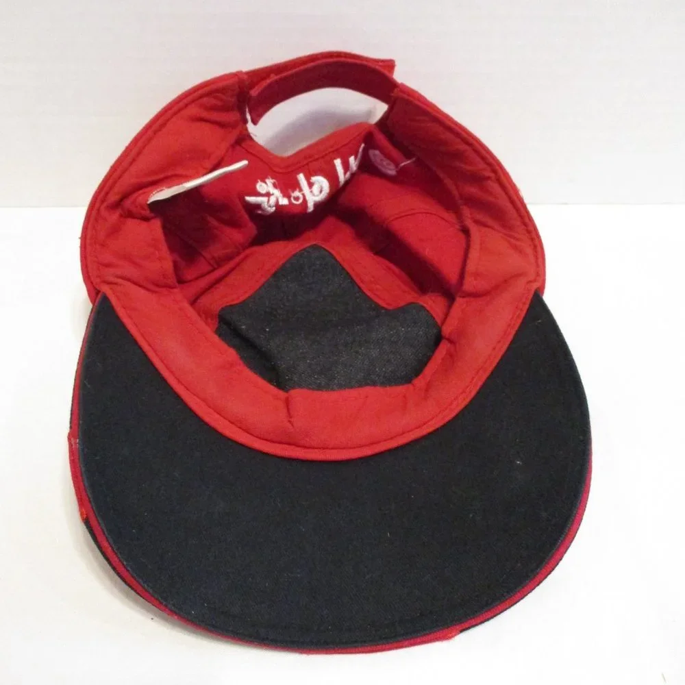 Bakugan Hat Youth Boy Red White Black Adjustable Outdoors Summer Beach Pool Hat